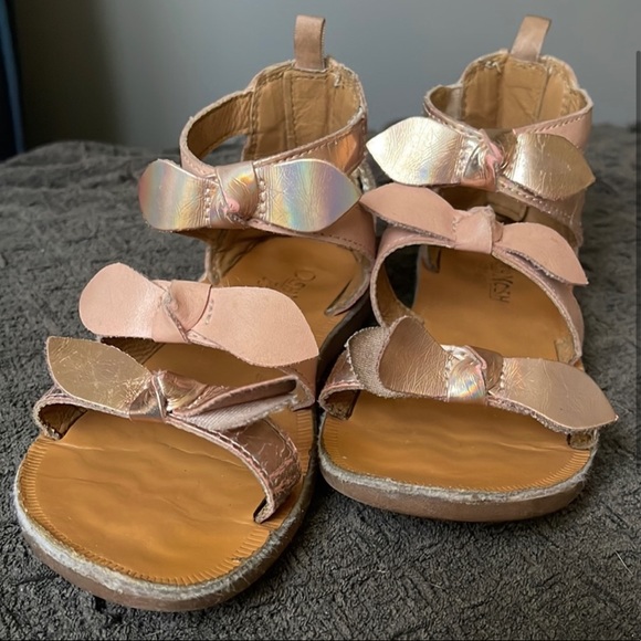 Oshkosh RoseGold Gladiator Sandal Toddler Girl Size 11 - Picture 2 of 4